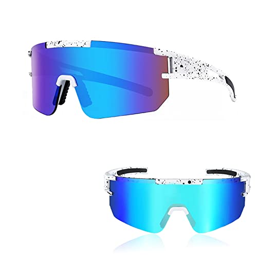 Ruikdly Schnelle Brille Rave Sportbrille Polarisiert Sonnenbrille Fahrradbrille