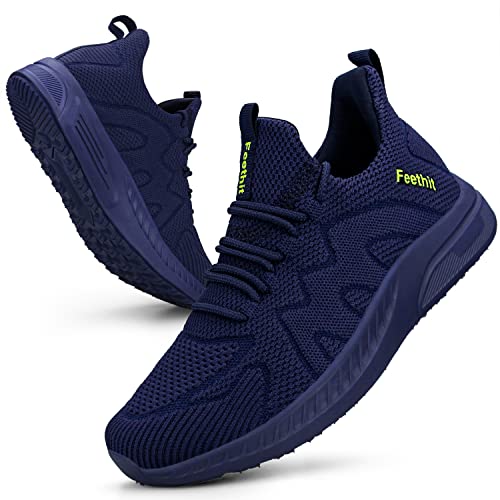 Feethit Turnschuhe Damen Leichtgewichts Atmungsaktiv Sportschuhe Sneaker Blau