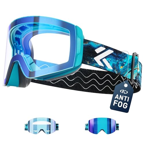 Kapvoe Skibrille Selbstt Nend Anti Beschlag Herren Damen