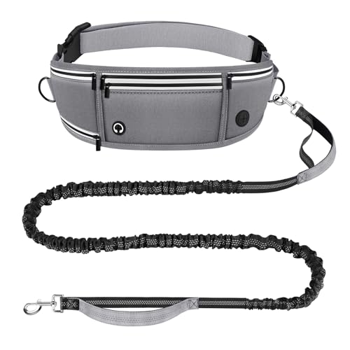 Looxmeer Joggingleine Hunde Mit Bauchgurt Freih Ndig Hundeleine