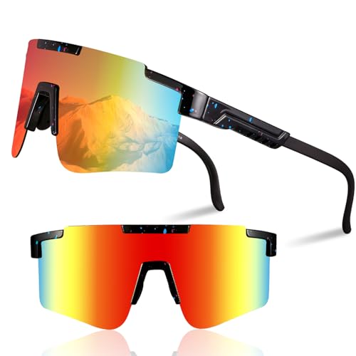 1x Schnelle Brille Fahrradbrille Rave Sonnenbrille Herren Damen