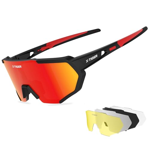 X Tiger Fahrradbrille Herren Damen Sportbrille Uv400 Mit