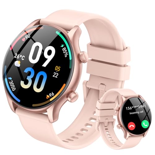 Vamout Smartwatch Damen Rund Mit Telefonfunktion Ai Assistentin