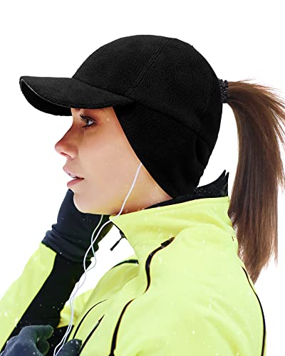 Gisdanchz Winter Basecap Damen Pferdeschwanz M Tze Mit
