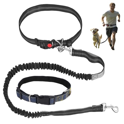 Gotdybst Joggingleine Hunde Mit Halsband Bauchgurt Hundeleine Freih