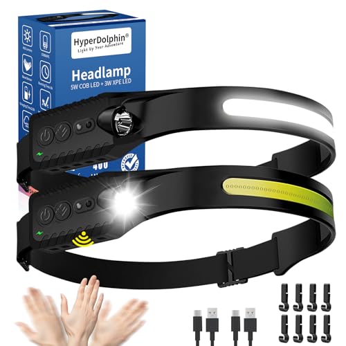 Stirnlampe Led Wiederaufladbar Kopflampe Mit Breitstrahl Stirnleuchte Aufladbar