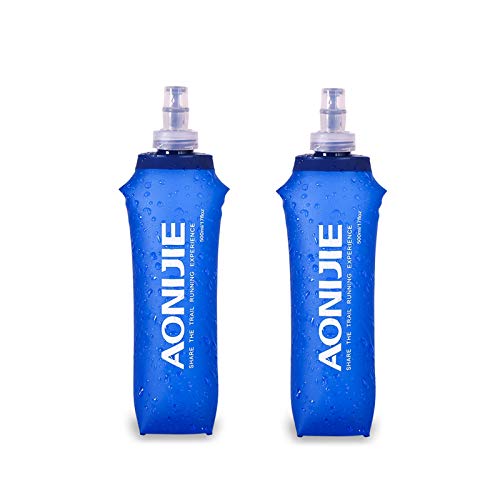 Aonijie 2 Pcs Tpu Zusammenklappbare Trinkflasche Sportflasche Bpa