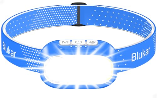 Blukar Stirnlampe Led 2 Farbtemperatur Wiederaufladbar Superhell Kopflampe