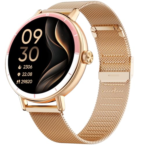 Toobur Smartwatch Damen Rund Mit Zwei Armb Ndern