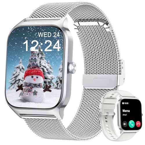 Kalinco Smartwatch Herren Damen Blutdruckuhr Mit Bluetooth Telefonie