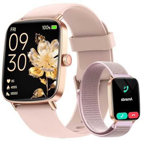 Smartwatch Damen Herren Mit Telefonfunktion 1 85 Fitnessuhr