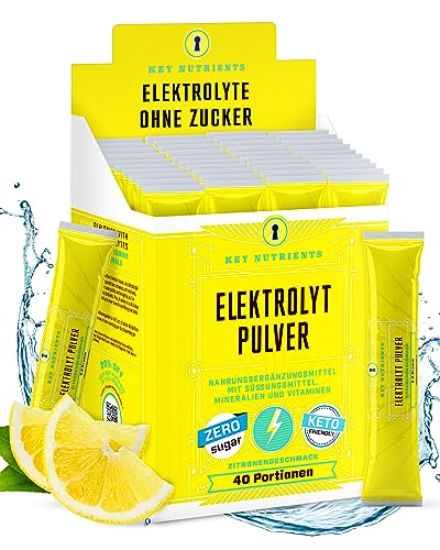 Key Nutrients Elektrolyte Pulver Zitronenlimonade 40 Portionen Elektrolyte