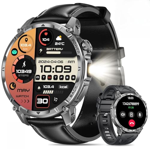 Miecgth Smartwatch Herren Mit Telefonfunktion 1 7 Touchscreen