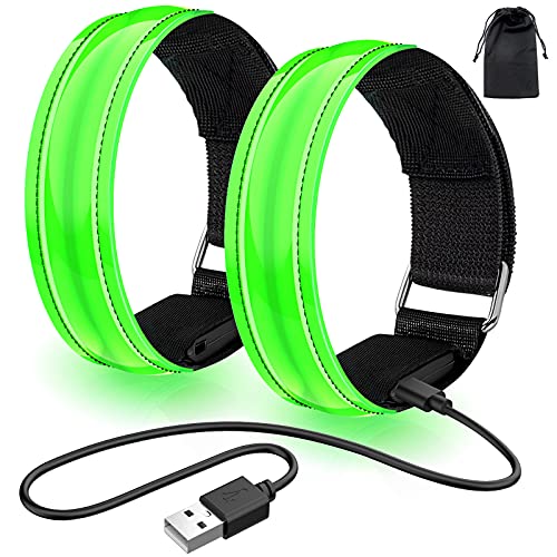 Lanpard Led Armband Aufladbar 2 Stk Leuchtarmband Usb