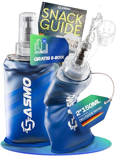 Sasmo Soft Flask 2x150ml Bpa Frei Ultraleicht Schutzkappe