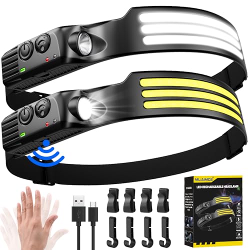 Stirnlampe Led Wiederaufladbar 3000 Lumens Superhell 230 Weitwinkel