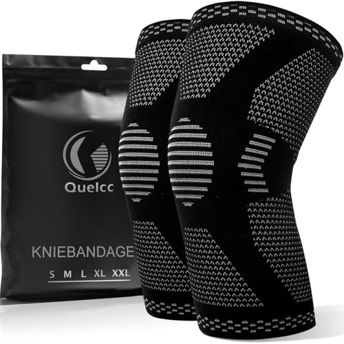 Quelcc 2 Pack Kniebandage Set Kompression Kniest Tze