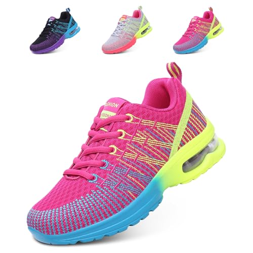 Hitmars Laufschuhe Damen Turnschuhe Luftpolster Sneaker Atmungsaktiv Sportschuhe