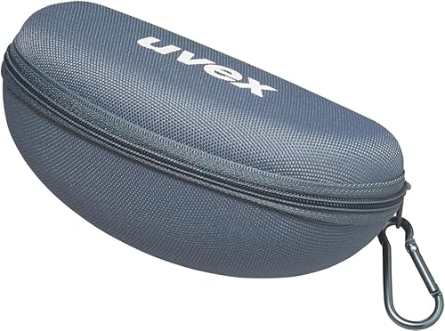 Uvex Brillenetui Textiletui Hartschalen Etui Mit Karabinerhaken Grau